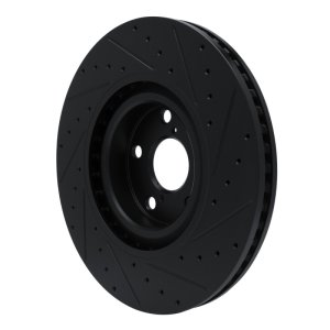 Lexus IS Brake Rotor (1) - Front - R1 Concepts - Drilled & Slotted - Black - `11-`25 Lexus IS Brake Rotor (1) - Front - R1 Concepts - Drilled & Slotted - Black - `11-`25
